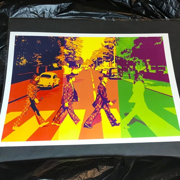 Death NYC RARE - Original Artist Proof Print - Beatles Cross Mix